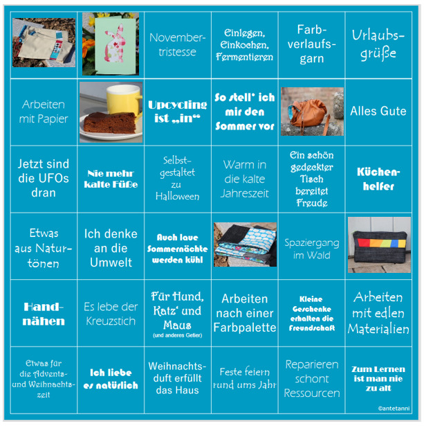 Jahresbingo – 1.Etappe